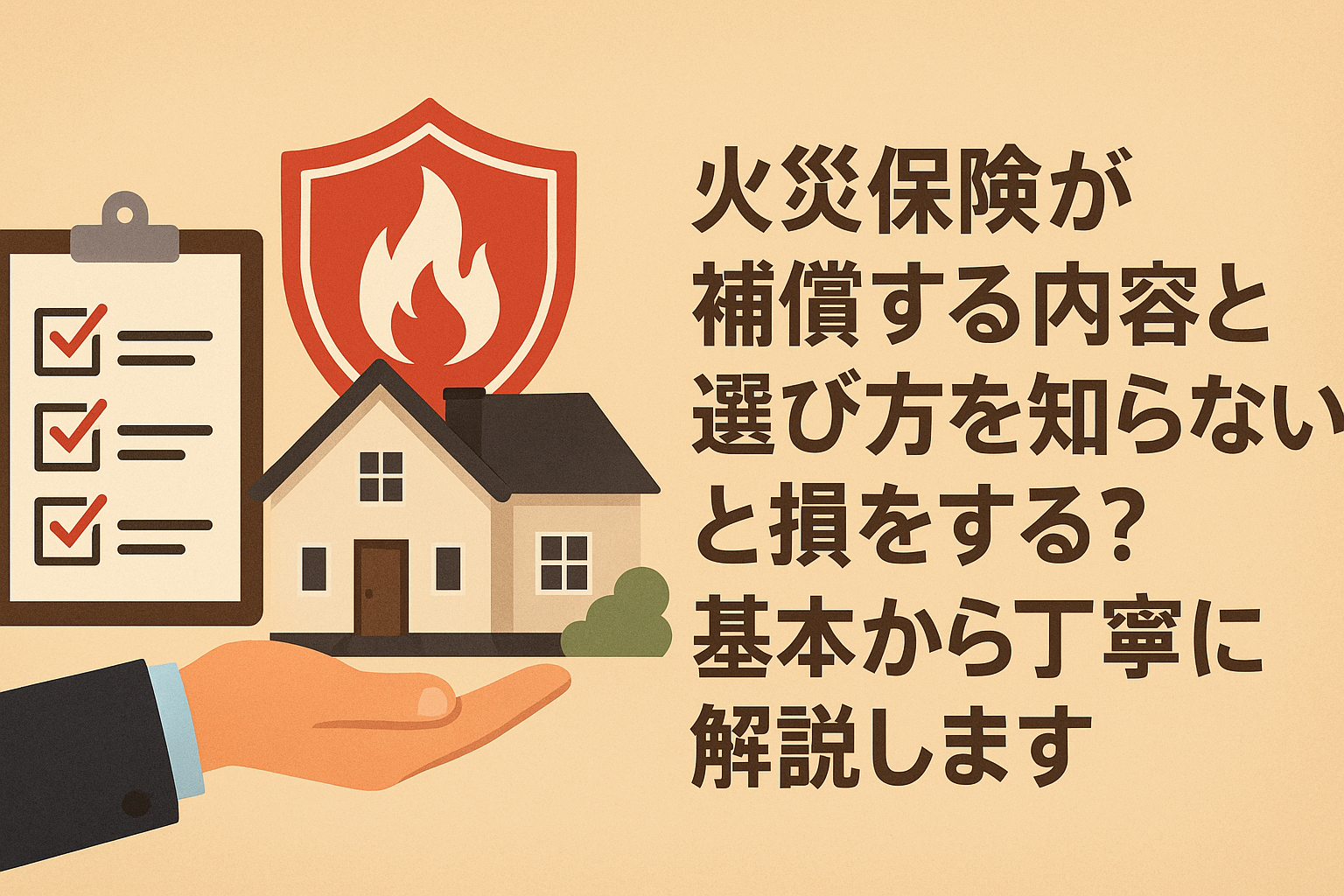 火災保険が補償する内容と選び方を知らないと損をする？基本から丁寧に解説します