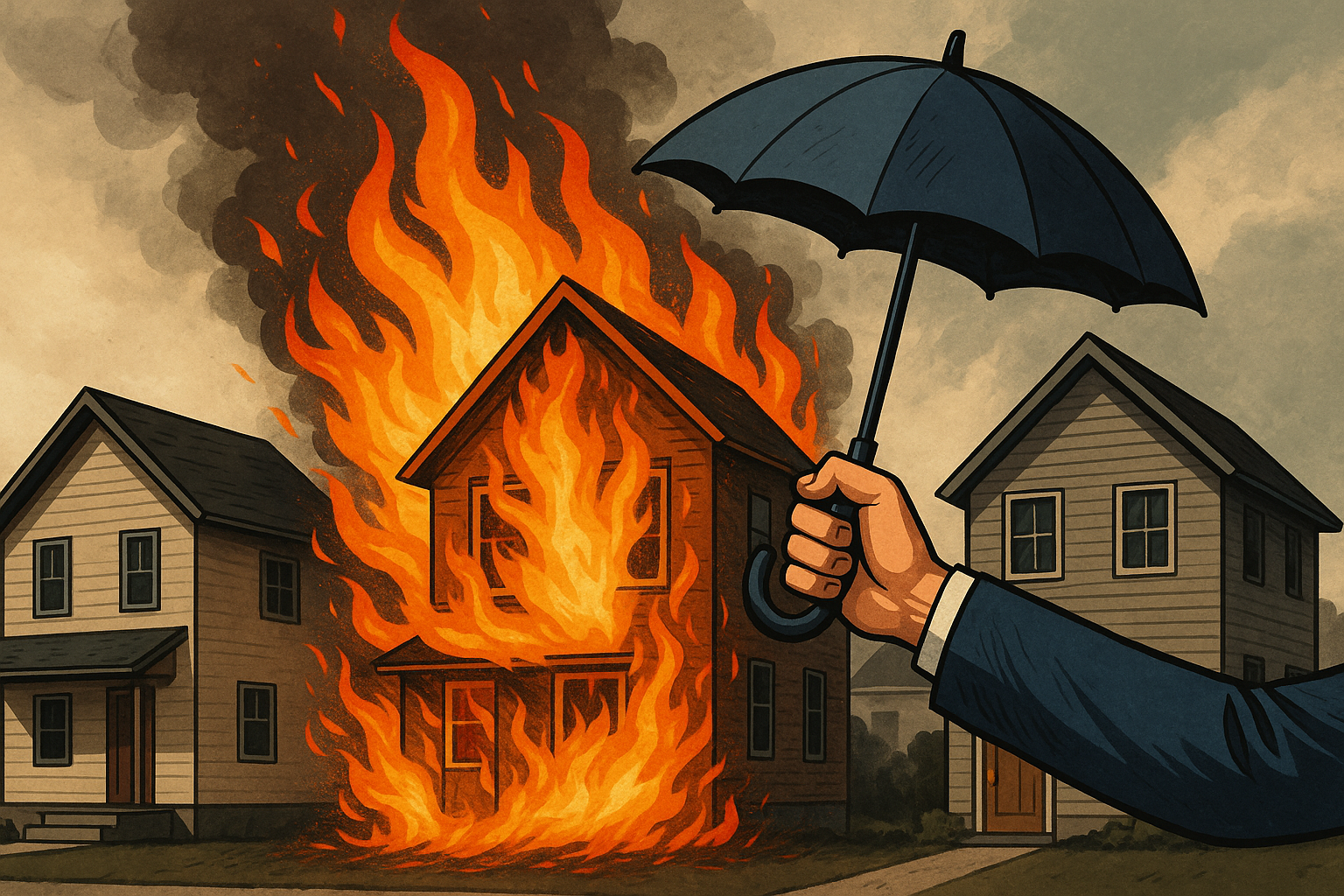 火災保険の類焼損害補償特約で受けられる補償とは？近隣への損害にも備えられる安心の仕組み