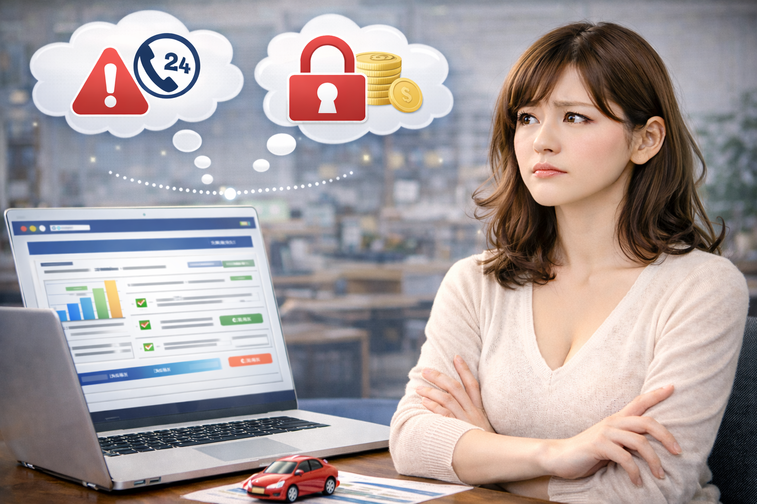 電話なしで自動車保険を比較する方法と後悔しない選び方