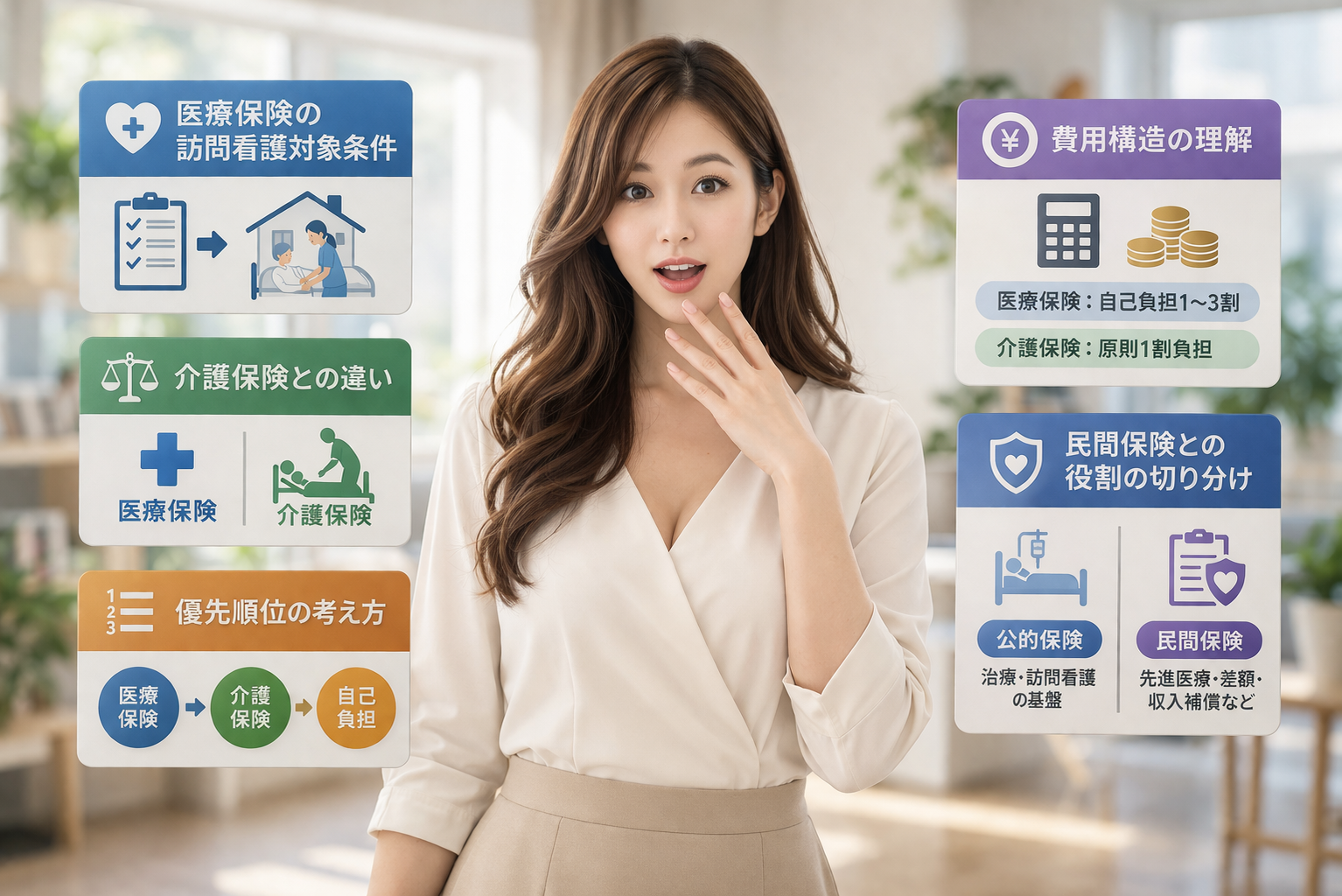 医療保険 訪問看護 対象を理解する｜公的保険と民間保険の役割と使い分け